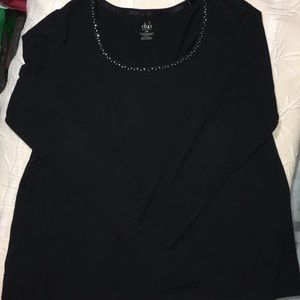 Duo Maternity black long sleeve shirt